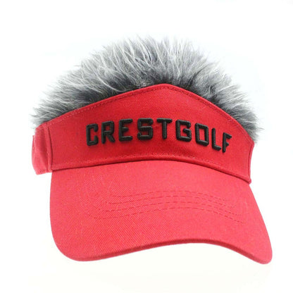 CRESTGOLF Adjustable Fake Hair Golf Cap Men Hat Wig/ Hair Golf Baseball Caps With Several Colors Available