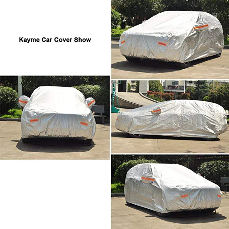 Kayme Waterproof Car Covers Outdoor Sun Protection Cover for Car for BMW E46 E60 E39 X5 X6 X3 Z4 E90 E36 E34 E30 F10 F30 Sedan