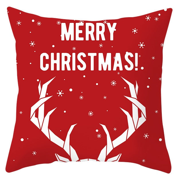 45x45cm Santa Claus Christmas Pillowcase Merry Christmas Decor for Home Christmas Ornament Xmas