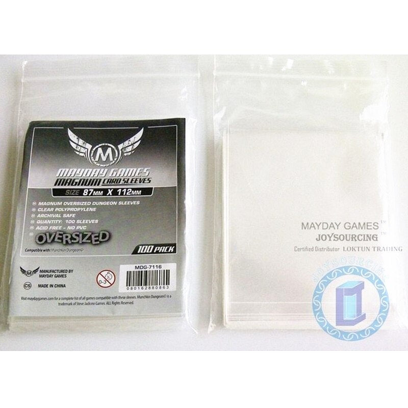 100 Sleeves Board Games MAYDAY Card Game Sleeve Protector Protective Clear Cards Sleeves