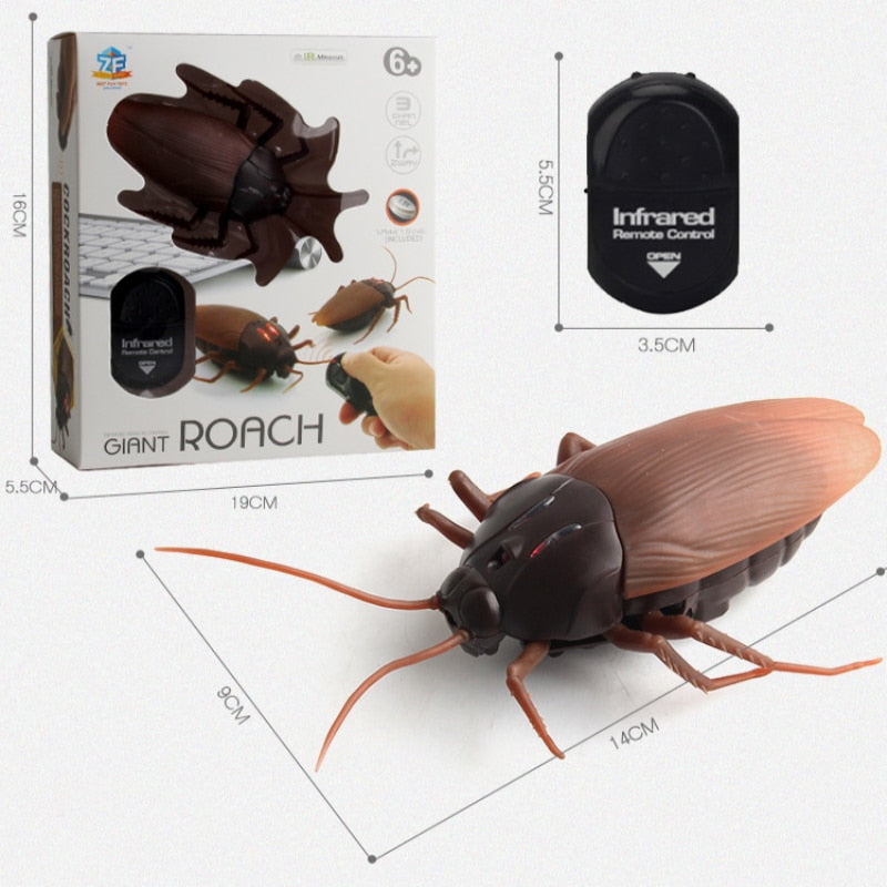 Infrared RC Remote Control Animal Insect Toy Smart Cockroach Spider Ant Insect Scary Trick Halloween Toy Christmas Kids
