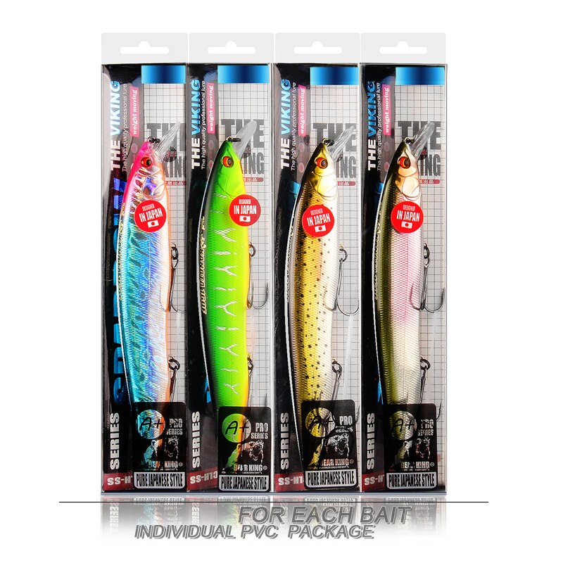 BEARKING 160mm 30g Hot Fishing Lures Assorted Colors Minnow Crank Tungsten Weight System Wobbler Model Crank Artificial Bait