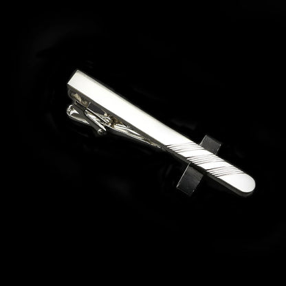 Men's Metal Tie Clip Bright Chrome Stainless Steel Jewelry  Necktie Clips Pin Clasp Clamp Wedding Charm Creative