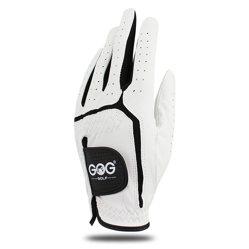 Pack 1 Pcs Golf Gloves Men Cabretta Leather Breathable Left/Right LH/RH Hand Non-Slip Men Golf Glove