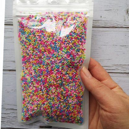 100g/Bag Slime Clay Sprinkles Filler Toys Accessories Candy Fake Cake Dessert Mud Decoration