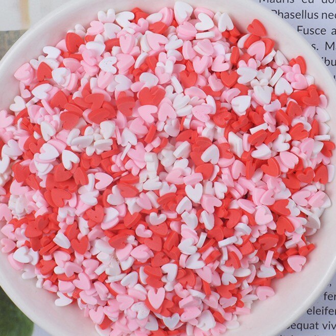 100g/Bag Slime Clay Sprinkles Filler Toys Accessories Candy Fake Cake Dessert Mud Decoration