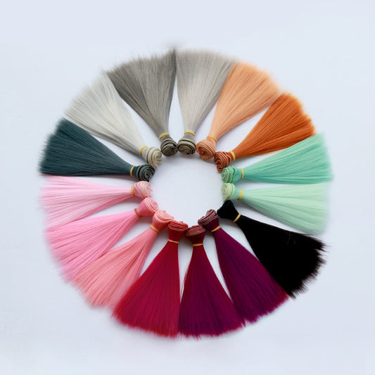 Msiredoll Bjd Wig 15*100CM or 20*100CM or 25*100CM Doll Hair for 1/3 1/4 1/6  Straight Hair Doll Hair Bjd Wig Diy