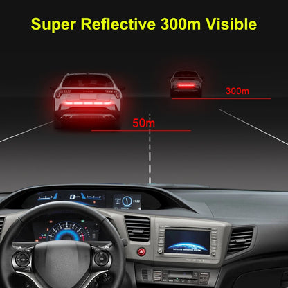 Universal 86.5*3.4cm Car Reflective Sticker Tape Car Accessories Reflective Strip Car Body Trunk Exterior Auto Accessories