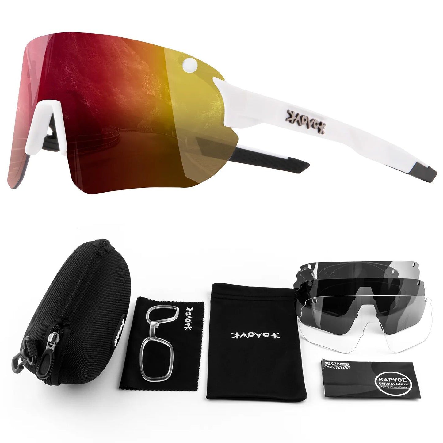 Photochromic Sports Men Sunglasses Road Cycling Glasses Mountain Bike Bicycle Riding Protection Goggles Eyewear Sport Sunglasses