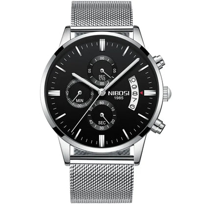 NIBOSI Relogio Masculino Men Watches Luxury Famous Top Brand Men's Fashion Casual Dress Watch Military Quartz Wristwatches Saat