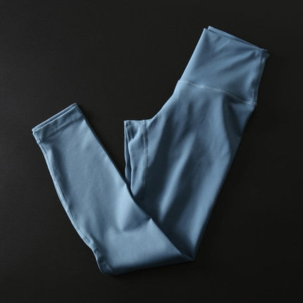 Super Stretchy Gym Tights Tummy Control Yoga Pants With Hidden Pocket High Waist Sport Leggings Push Up Running Pants Women