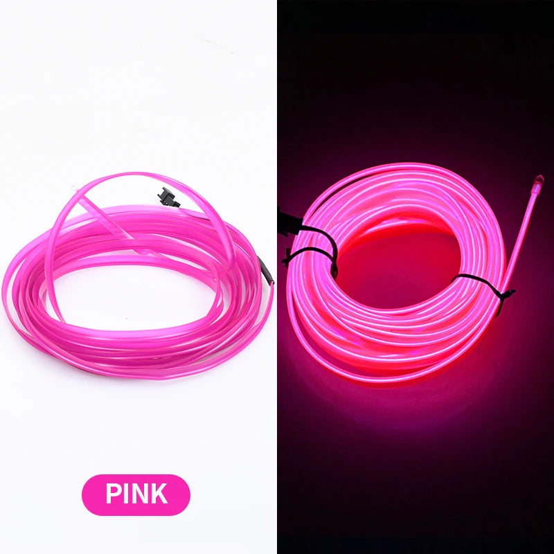 Ambient Lamp RGB Car LED Neon Cold Light Auto Interior Atmosphere Light Refit Decoration Strips Shine Usb/Cigar Lighter/Driver