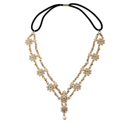 Boho Draping Crystal Bride Hair Accesories New Fashion Elegant  Head Chain Hair Jewelry Wedding Hairstyles Headpiece