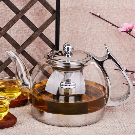Induction Cooker чайник Special Glass Teapot Thickening Stainless Steel  Tea Pot