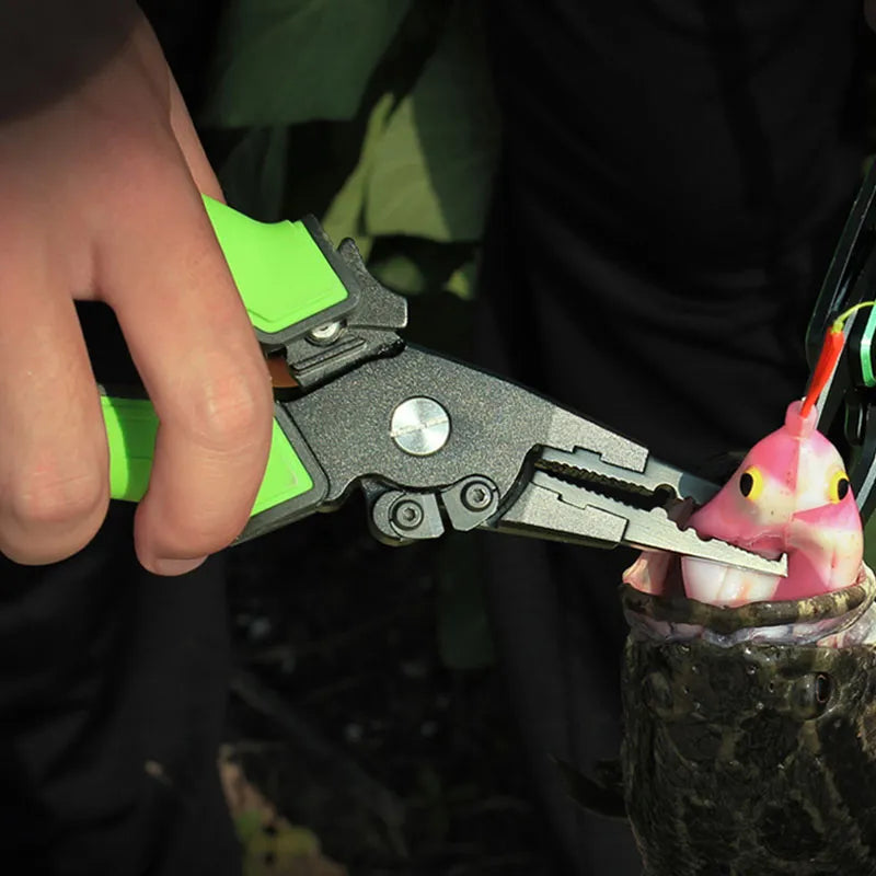 LINNHUE Aluminum Alloy Fishing Pliers Grip Set Split Ring Cutters Line Hook Recover Fishing Tackle High Quality Fishing Tool