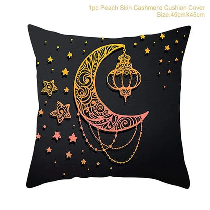 Ramadan MUBARAK Cushion Cover Eid Mubarak Decoration Islamic Muslim Party Favors Islam Eid Al Adha Ramadan Kareem 45x45cm
