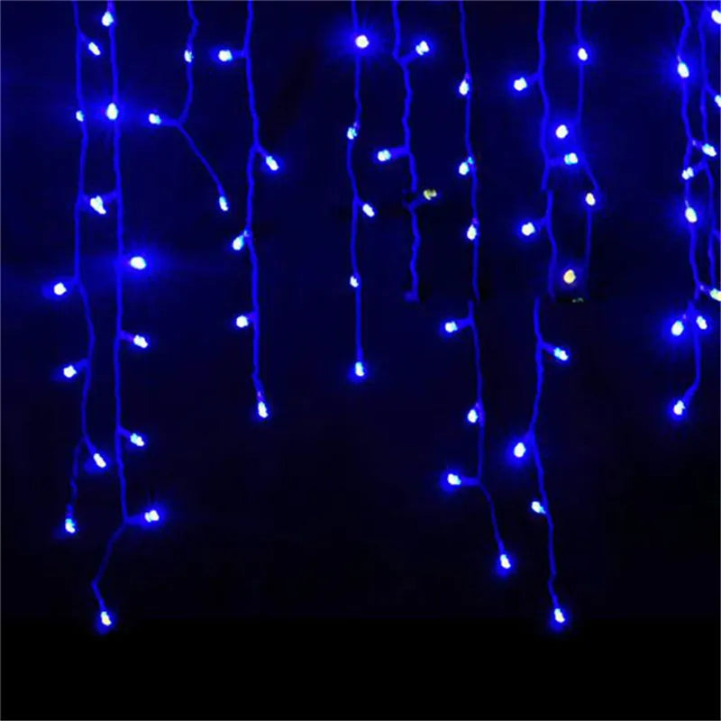 Christmas Decorations for Home Outdoor LED Curtain Icicle String Light Street Ga