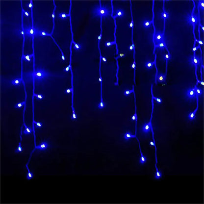 Christmas Decorations for Home Outdoor LED Curtain Icicle String Light Street Ga
