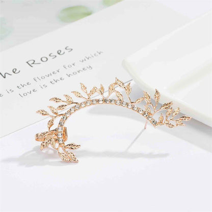 Modyle 2019 New Fashion Elegant Vintage Punk Gothic Crystal Rhinestone Ear Cuff Wrap Stud Clip Earrings