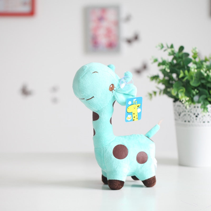 18cm/25cm Cute Giraffe Plush Toy Pendant Soft Deer Stuffed Cartoon Animals Doll Baby Kids Toys Christmas Birthday Colorful