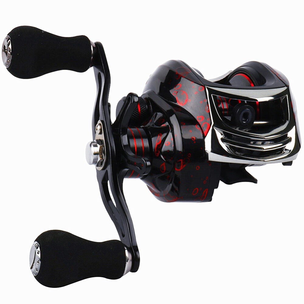 Sougayilang Baitcasting Reel Casting Reel 17+1BB Right /Left Handle Gear 7.2:1 Fishing Reel Wheel Fishing Tackle 12KG Max Drag