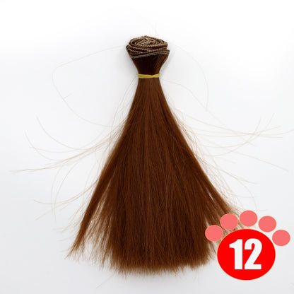 Msiredoll Bjd Wig 15*100CM or 20*100CM or 25*100CM Doll Hair for 1/3 1/4 1/6   Straight Hair Doll Hair Bjd Wig Diy