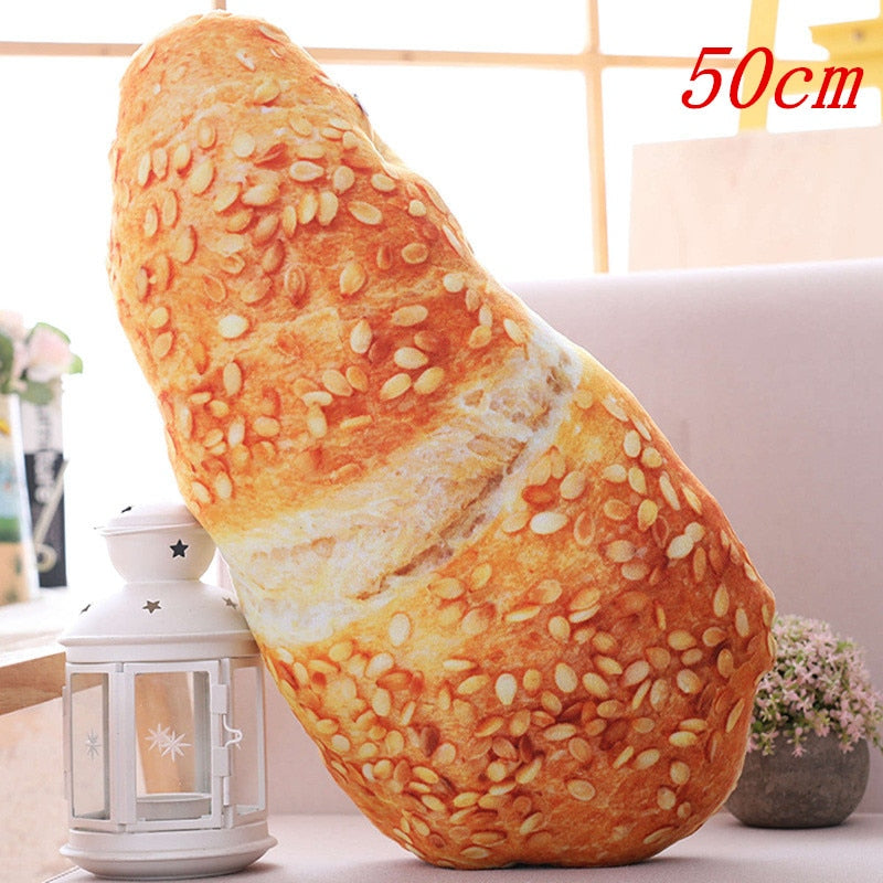 Creative Simulational Plush Bread Burger Shape Pillow Funny Food Nap Pillow and Cushion Kids Toy Birthday