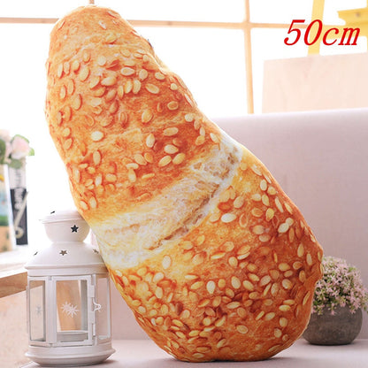 Creative Simulational Plush Bread Burger Shape Pillow Funny Food Nap Pillow and Cushion Kids Toy Birthday