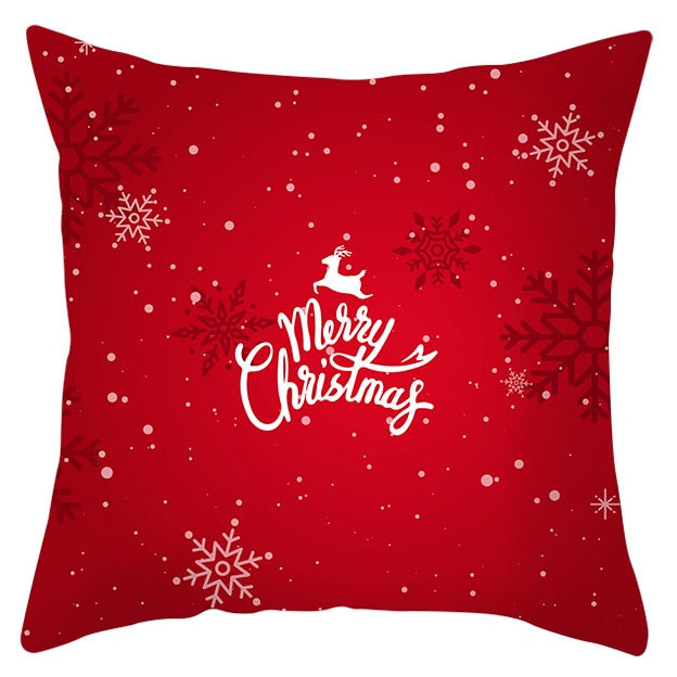 45x45cm Santa Claus Christmas Pillowcase Merry Christmas Decor for Home Christmas Ornament Xmas