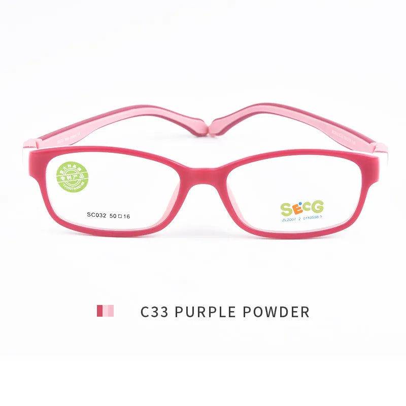 SECG Ultralight Flexible Soft Kids Frame Children Optical Spectacle Frame Glasses for Sight Eyeglass Lunettes De Vue Enfant