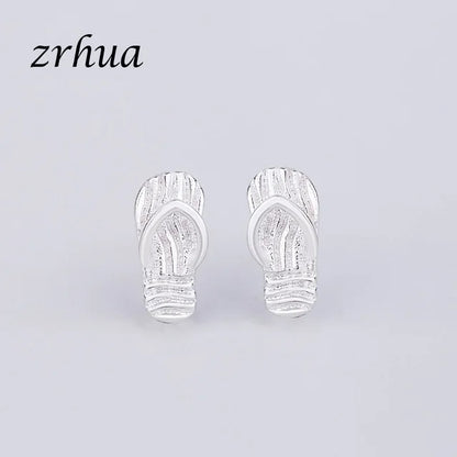 Newest 925 Sterling Silver Needle Women's Jewelry Cute Chic Stud Earrings for School Girls Kids Lady Birthday S925 Stamp