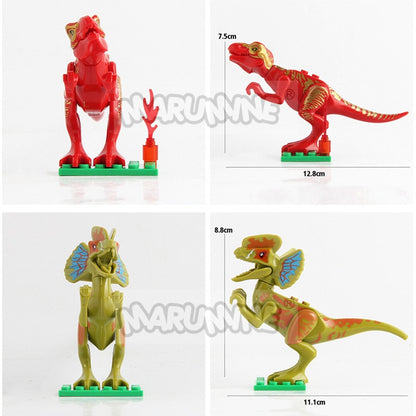 MARUMINE Dinosaur Building Block Model Brick Parts Set Classic 77001 Jurassic World Animal Building Accessories MOC Toys