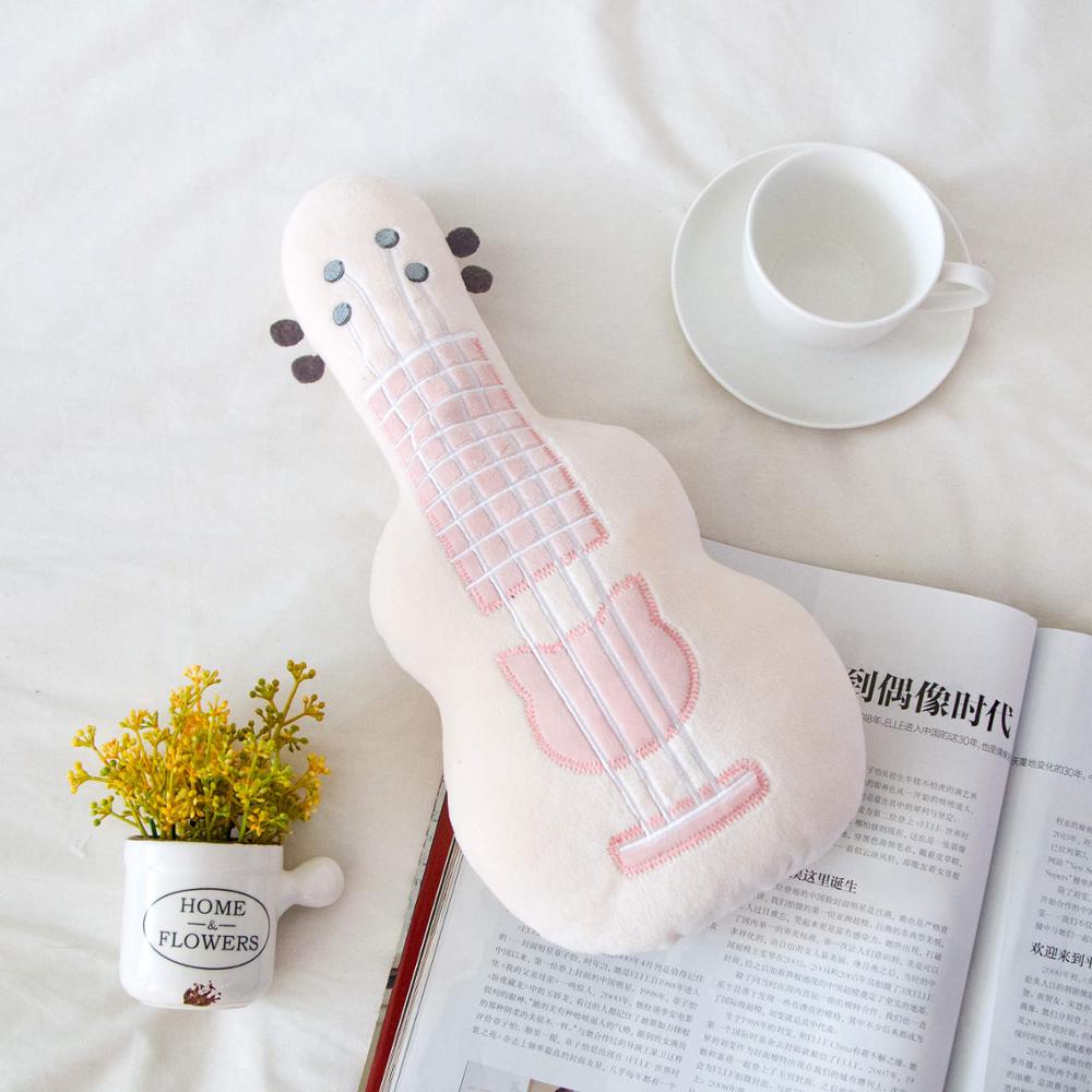 Guitar Pillow Stuffed Plush Musical Instrument Ukulele Toy Kids Toys Birthday for Child