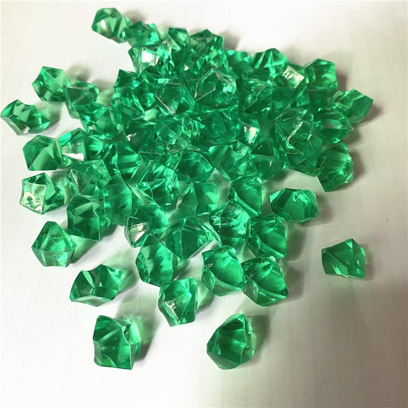 50PCS 14*11mm Acrylic Transparent Pawn Irregular Diamond Stone Chessman Game Pieces for Board Games Accessories 22 Colors