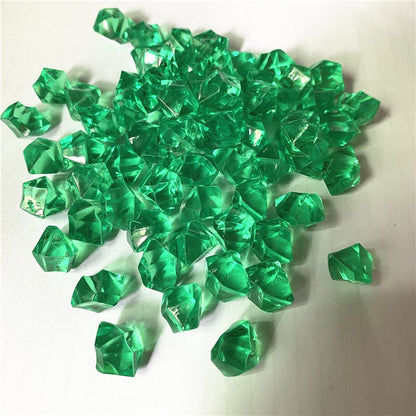 50PCS 14*11mm Acrylic Transparent Pawn Irregular Diamond Stone Chessman Game Pieces for Board Games Accessories 22 Colors
