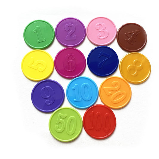 10pcs/Lots!Plastic Poker Chip for Gaming Tokens Plastic Coins Family Club Board Games Toy Creative for Children