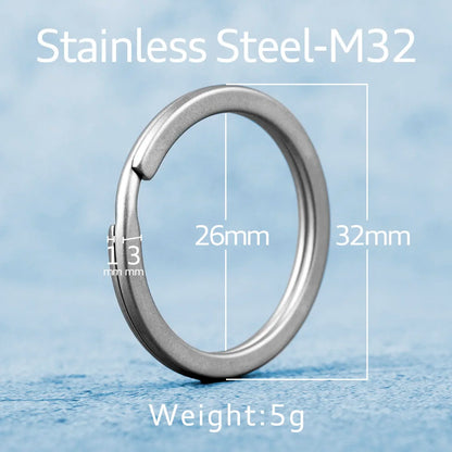 Real Titanium Keyring Super Lightweight Keychain Hanging Buckle for Car Key Ring Holder Quickdraw Tool Creative Accessories
