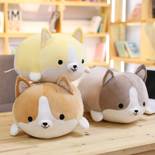30/45/60cm Cute Corgi Dog Plush Toy Stuffed Soft Animal Cartoon Pillow Lovely Christmas for Kids Kawaii Valentine Present