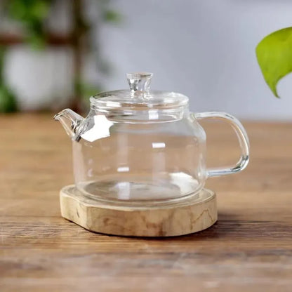 200ML Transparent Glass Teapot Water Jug Heat-Resistant Clear Kung Fu Tea Pot De