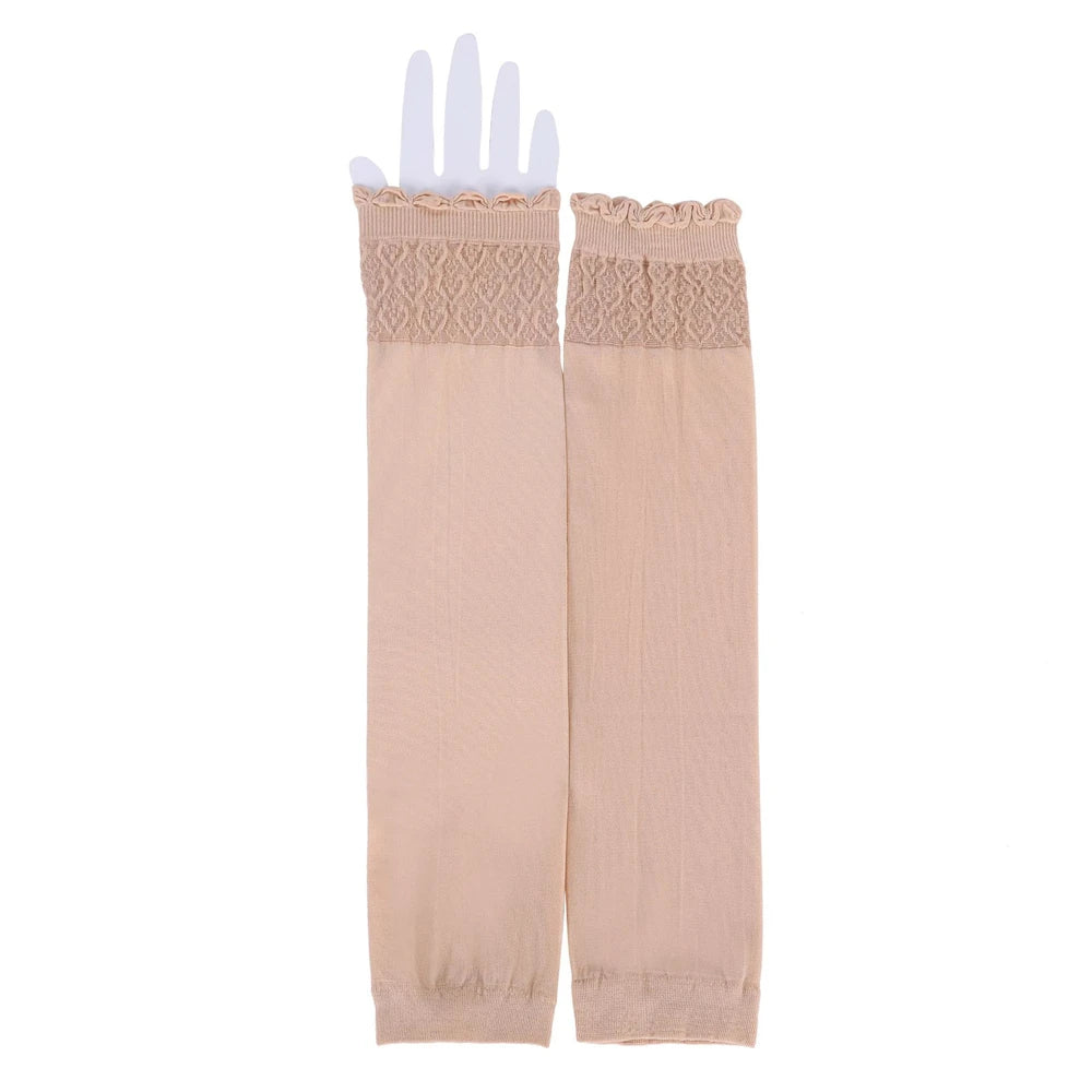 Islamic Muslim Sleeves Gloves Arm Cover Hijab Stretchy Fabric Arab Sleeves New Elastic Sun Protection Arm Warmer Middle East