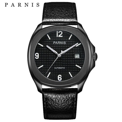 Fashion Parnis 40mm Automatic Watch Minimalist Men Miyota Sapphire Crystal Mechanical Sports Watches Relogio Masculino Man