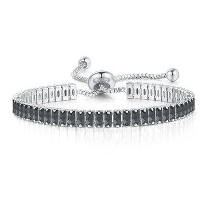 ZHOUYANG Tennis Bracelet for Woman Trendy Simple Adjustable Rose White Gold Color Bracelets Fashion Jewelry DZH009