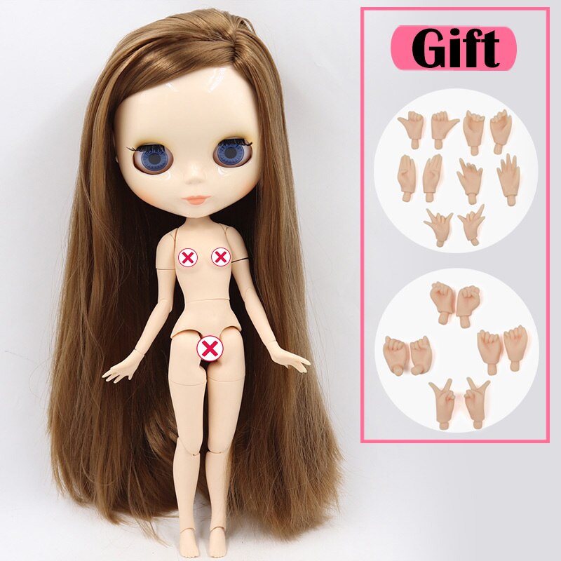 ICY DBS Blyth Doll No.3 Glossy Face White Skin Joint Body Special Price 1/6 BJD To