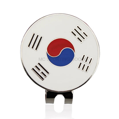 1pcs Golf Ball Maker 24 Kinds for Choice, With Golf Hat Visor Clips, Golf Marker
