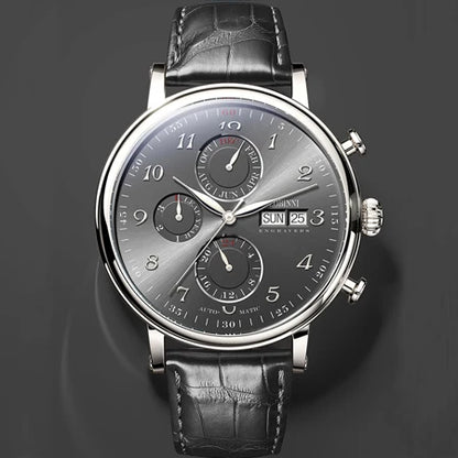 Men's Watches Switzerland LOBINNI Luxury Brand Perpetual Calendar Multi-Function Seagull Automatic Mechanical Sapphire L13019-6
