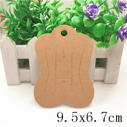100pcs Multi-Style Hair Clip Cards Hair Accessories Jewelry Display Card Fashion Hair Clip Packaging Vintage Classic Card