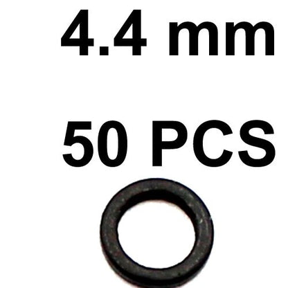 50PCS Carp Fishing Accessories Rig Rings Round Oval Tear Drop Hair Rig Blow Back Rig Micro Ring Terminal End Tackle Equipment