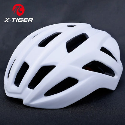 X-Tiger Bicycle Helmet Outdoor Sport Ultralight LED Light Cycling Safety Helmet Intergrally-Molded Mountain Road Bike MTB Helmet
