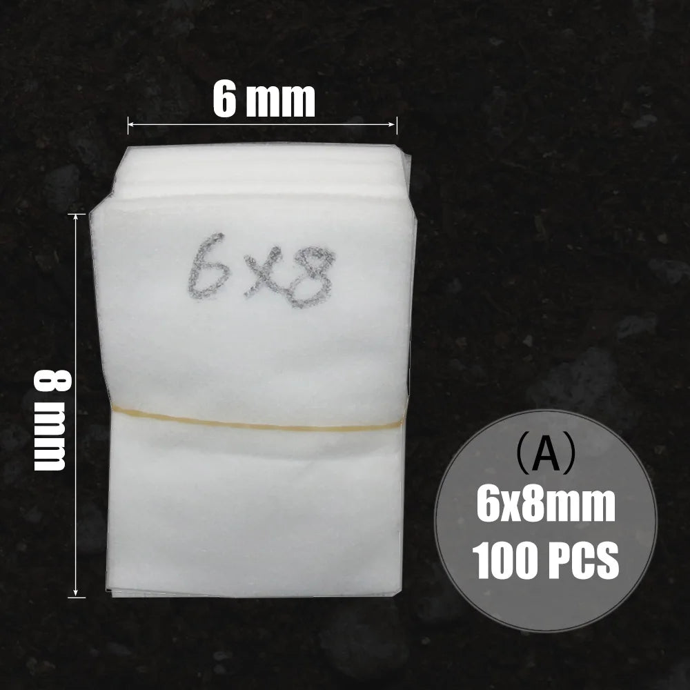 MUCIAKIE 100PCS Flat Fabric Nursery Grow Bags Biodegradable Growing Bags Eco-Friendly Ventilate Plant Root Protection Bags