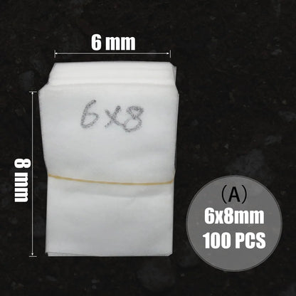 MUCIAKIE 100PCS Flat Fabric Nursery Grow Bags Biodegradable Growing Bags Eco-Friendly Ventilate Plant Root Protection Bags